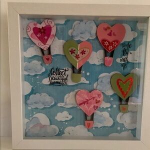 Colorful Heart Hot Air Balloon Art